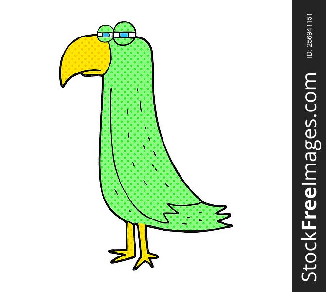 cartoon parrot