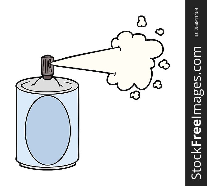 cartoon aerosol spray can. cartoon aerosol spray can