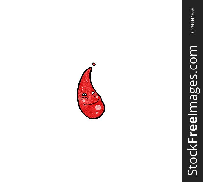 Cartoon Blood Drop