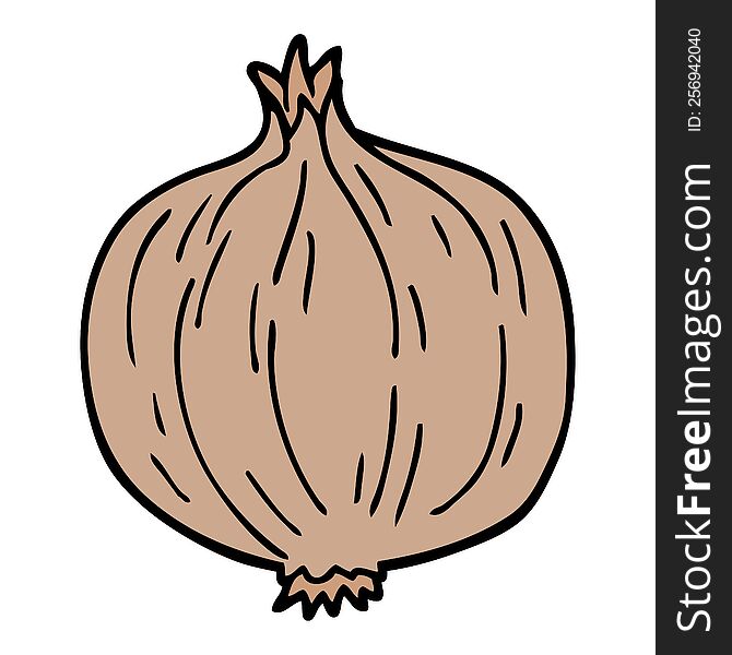 Cartoon Doodle Onion
