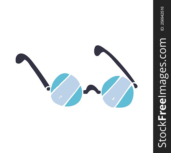 cartoon doodle glass spectacles