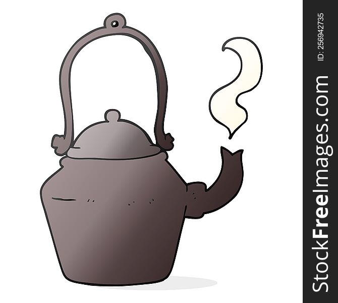 Cartoon Old Black Kettle