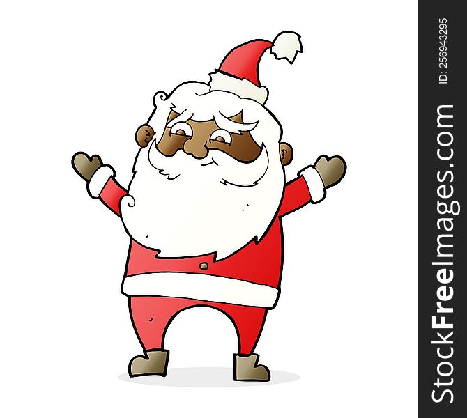 Cartoon Happy Santa Claus