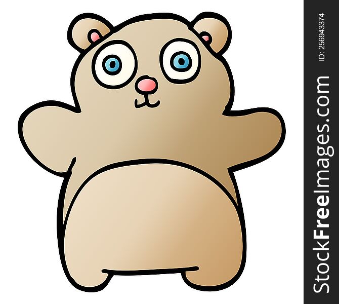 Cartoon Doodle Teddy Bear