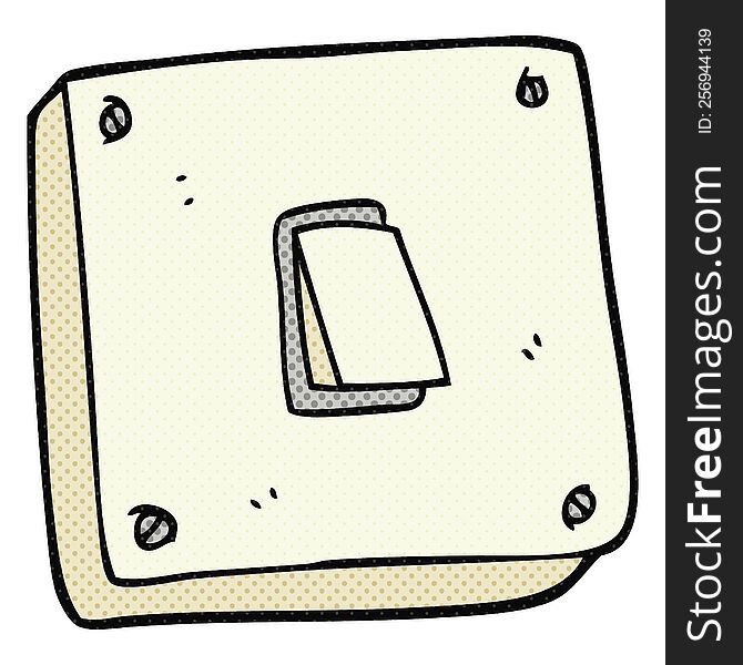 freehand drawn cartoon light switch