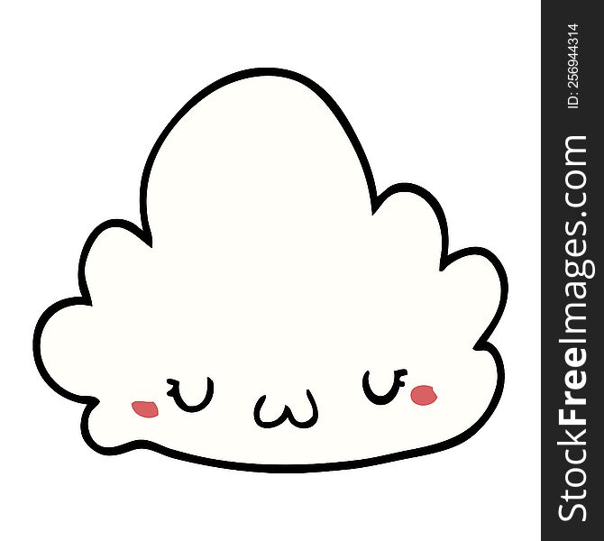 Cute Cartoon Cloud