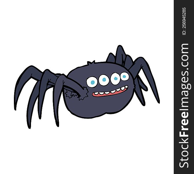 Cartoon Spooky Spider