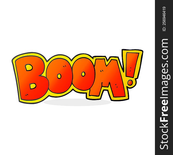 Cartoon Boom Symbol