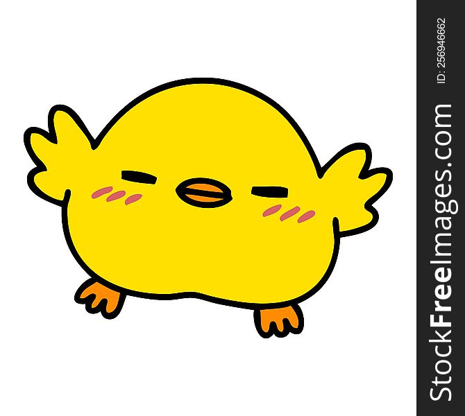 cute cartoon baby bird