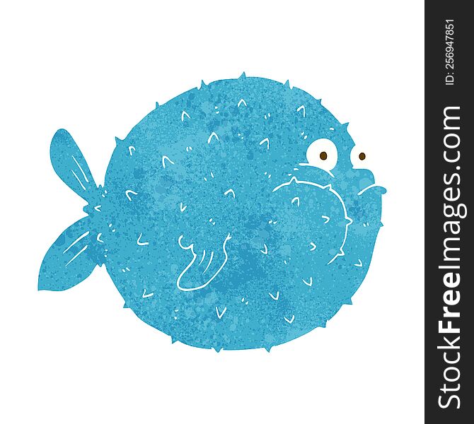 cartoon puffer fish