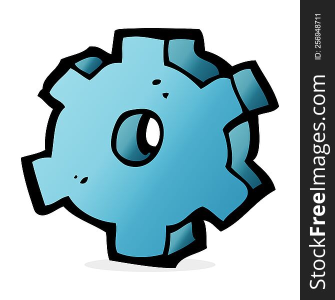 Cartoon Cog Symbol