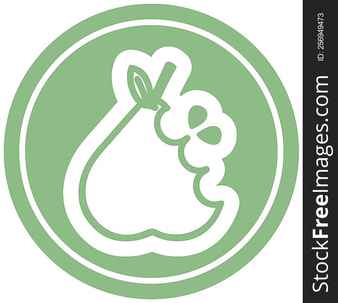 juicy pear circular icon