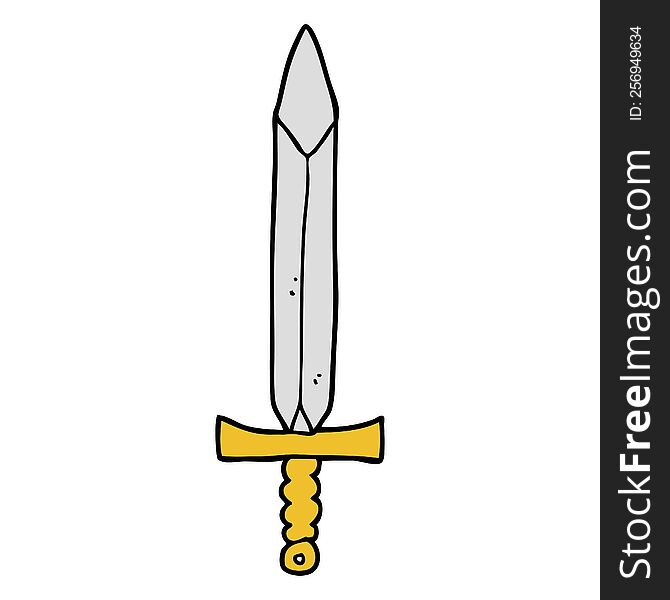 cartoon sword