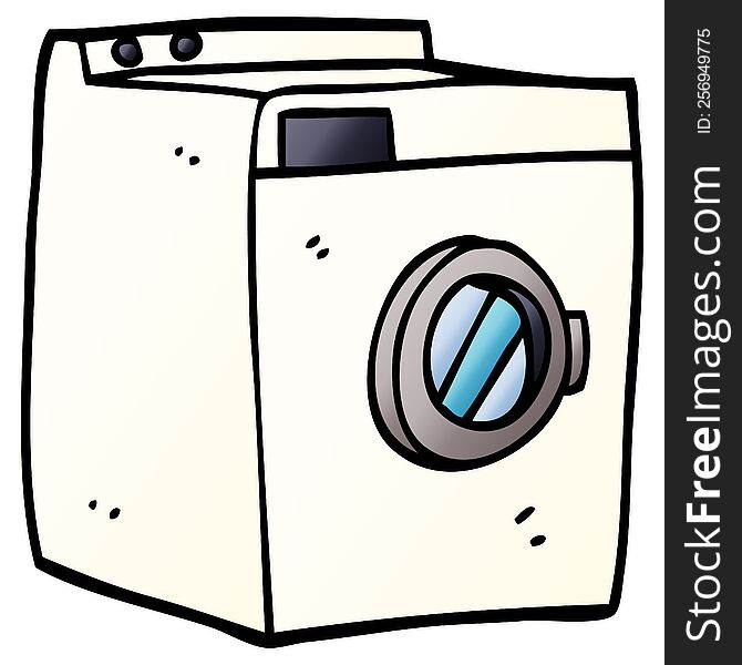 Cartoon Doodle Washing Machine