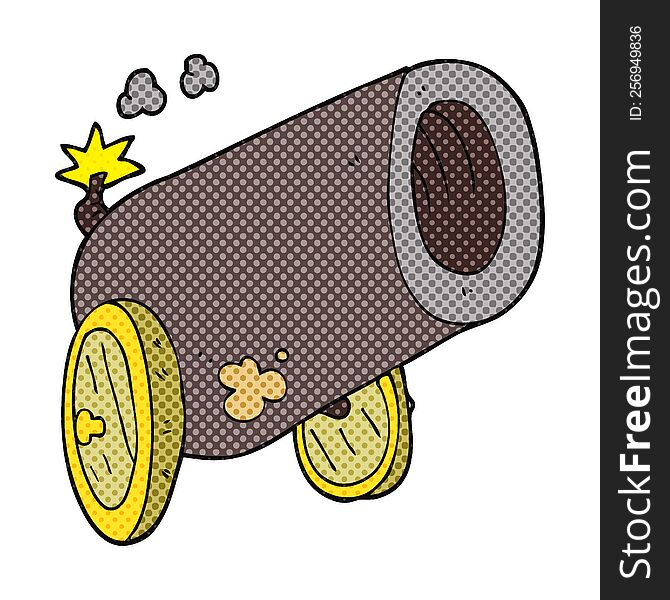 cartoon big cannon