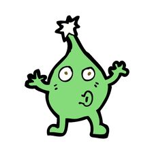 Funny Cartoon Creature Stock Photo