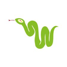 Cartoon Doodle Of A Garden Snake Royalty Free Stock Images