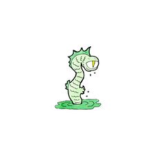 Cartoon Swamp Monster Stock Images