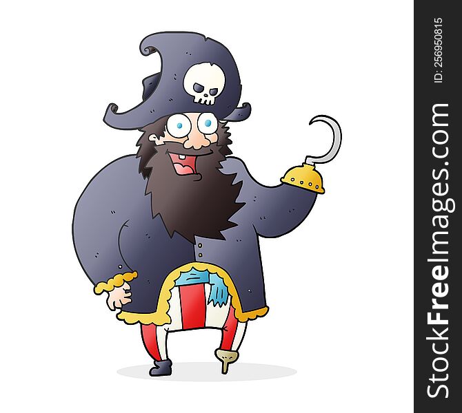 cartoon pirate captain