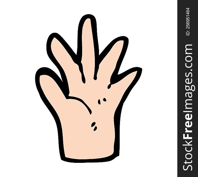 Cartoon Hand Symbol