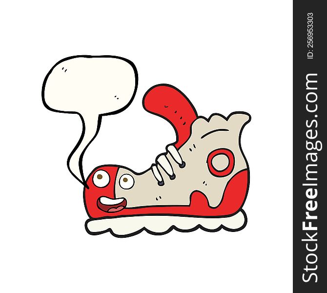 Speech Bubble Cartoon Sneaker