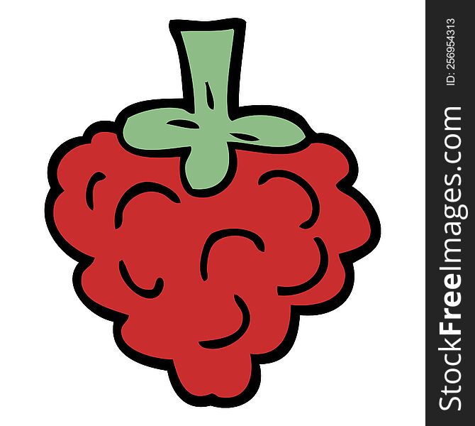 Cartoon Doodle Raspberry