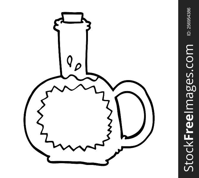 line drawing cartoon maple syrup