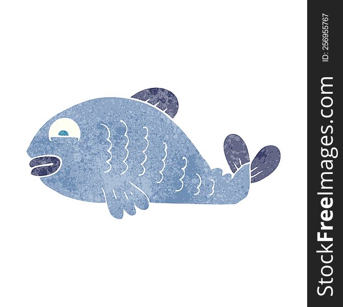 Retro Cartoon Fish