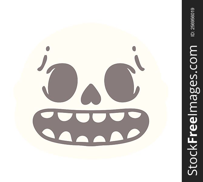 spooky halloween skull