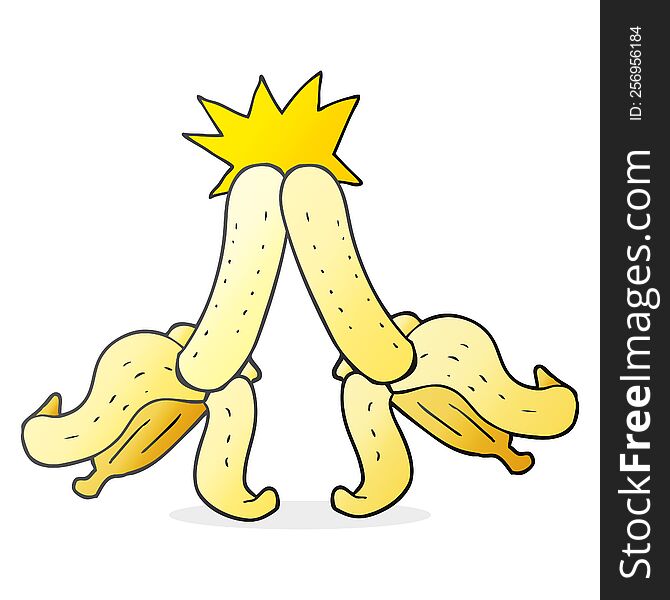 cartoon embarrassing magic banana touch