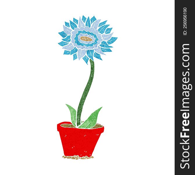 Cartoon Flower In Pot