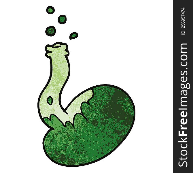 Cartoon Doodle Bubbling Chemicals