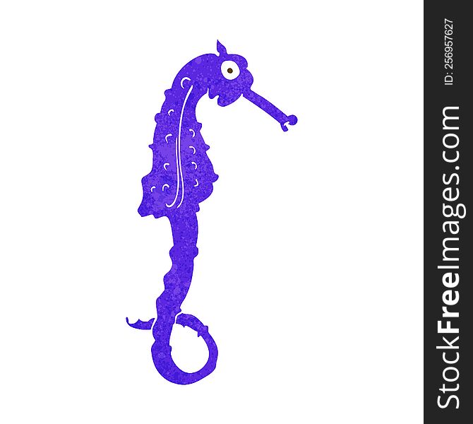 cartoon sea horse