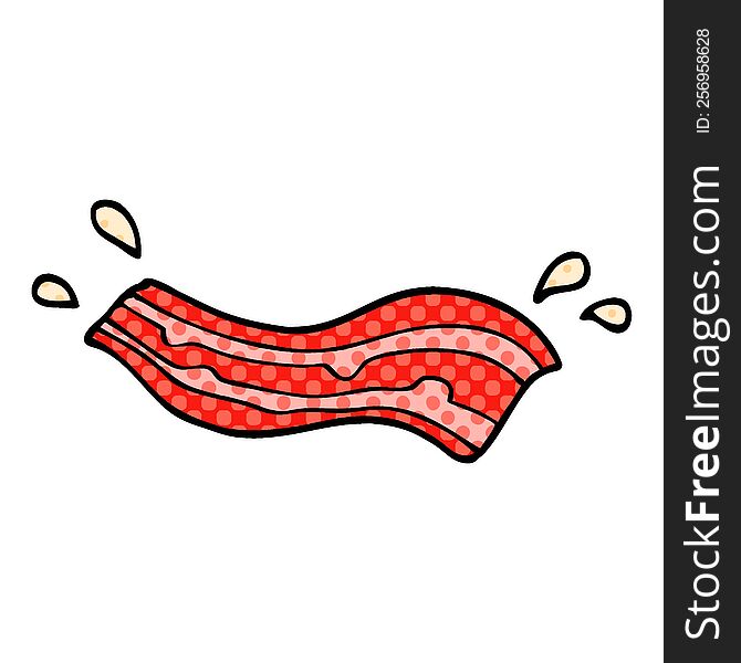 cartoon doodle bacon