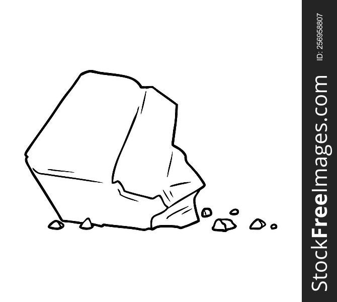 cartoon large rock. cartoon large rock