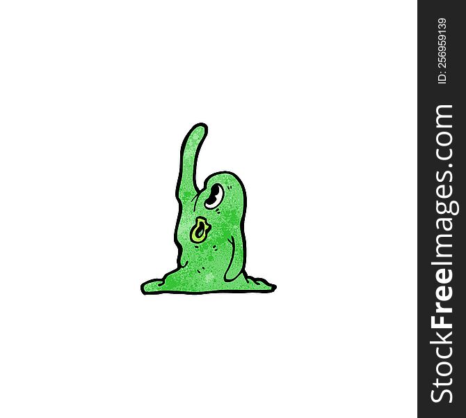 cartoon slime blob monster