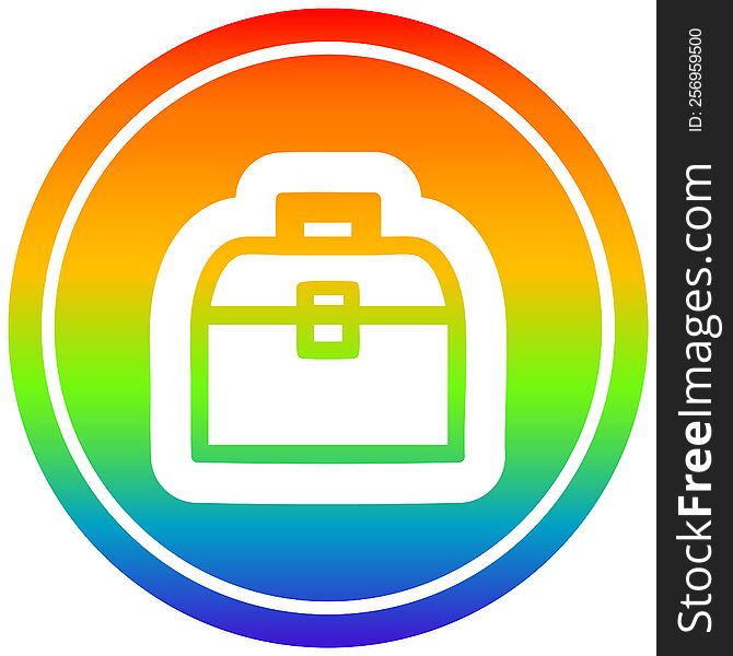 Tool Box Circular In Rainbow Spectrum