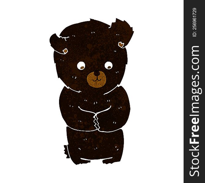 cute cartoon black bear