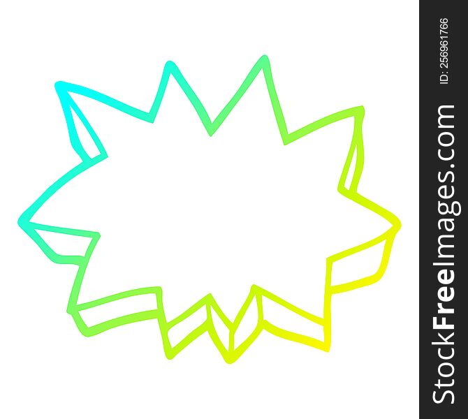 cold gradient line drawing decorative star element