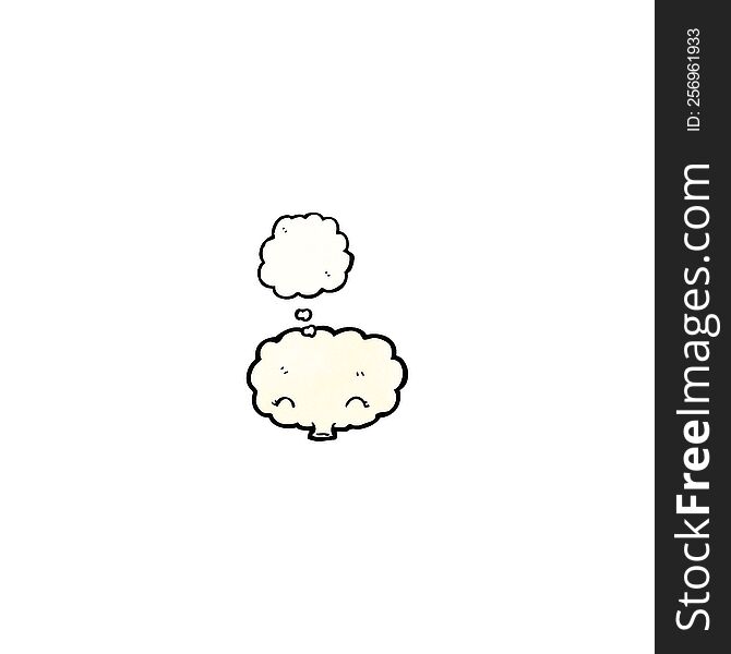 white cloud cartoon character