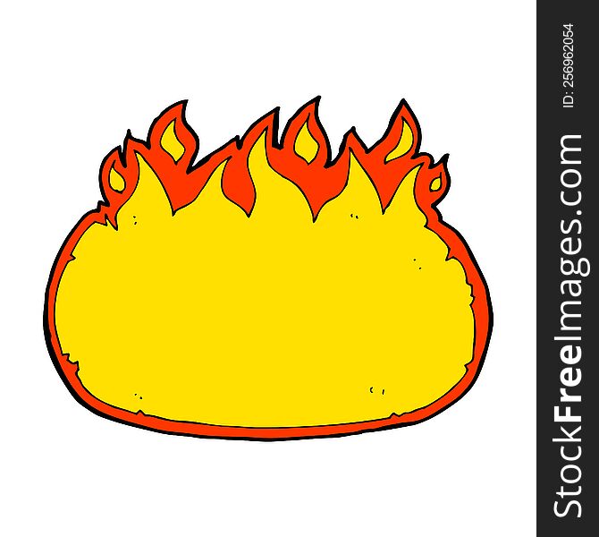 Cartoon Fire Border