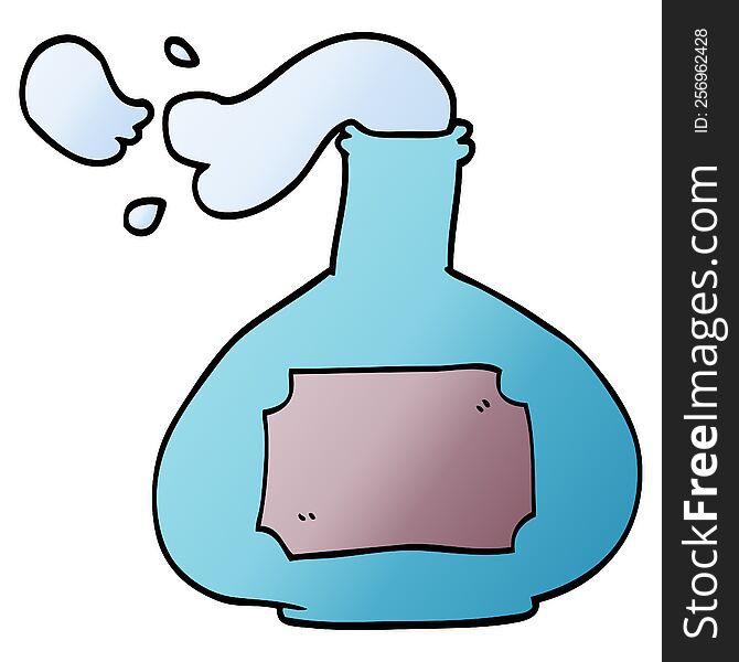 Cartoon Doodle Potion Bottle