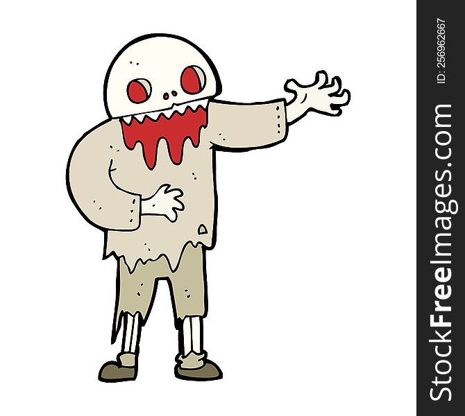 Cartoon Spooky Zombie