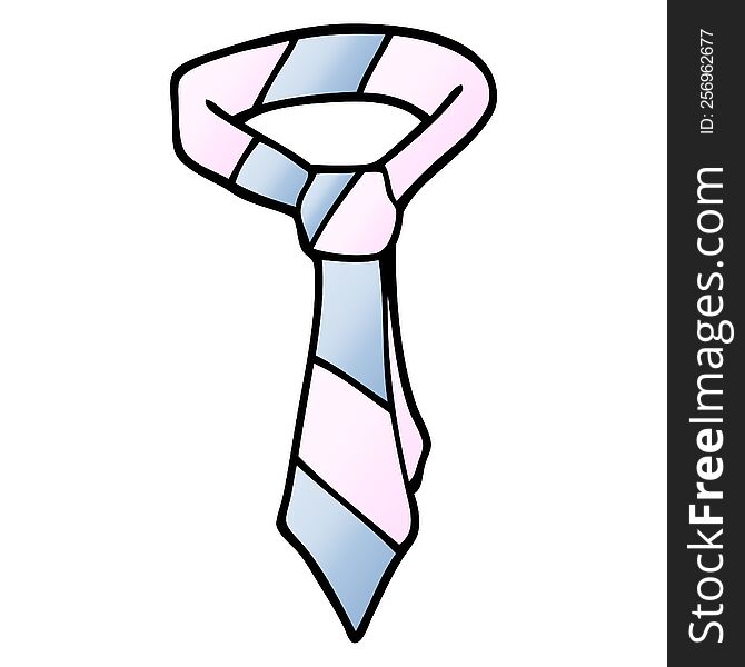 Cartoon Doodle Of A Tie