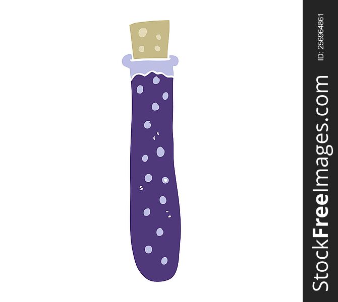 flat color illustration of chemicals. flat color illustration of chemicals