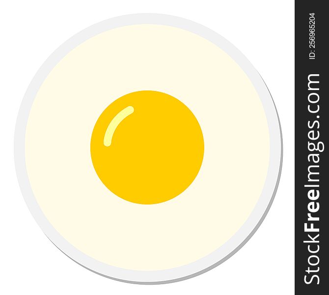 fried egg sticker