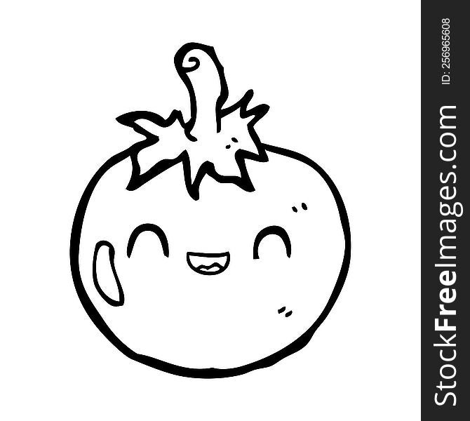 Cute Cartoon Tomato