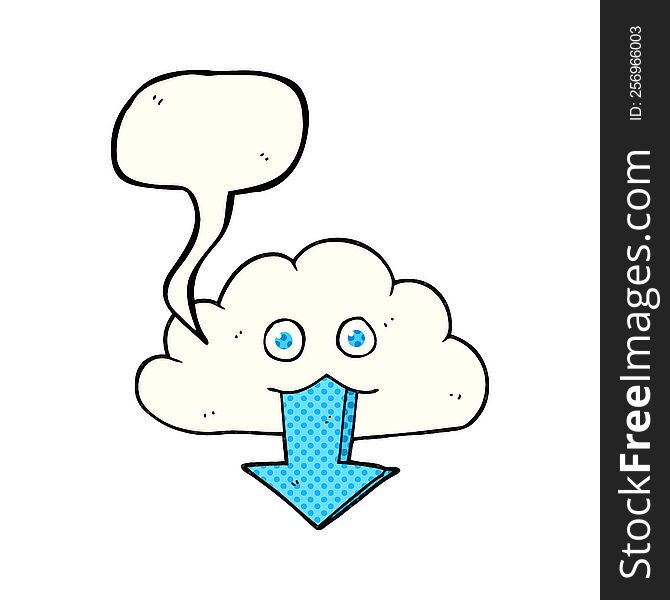 freehand drawn comic book speech bubble cartoon download from the cloud