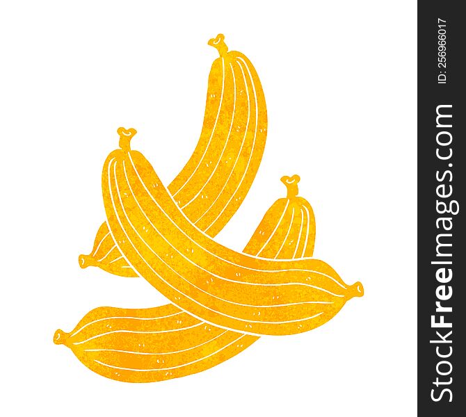 retro cartoon bananas