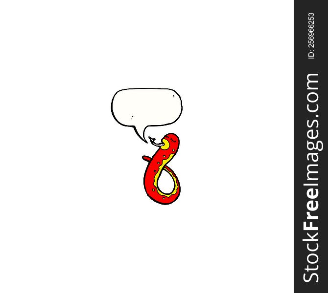snake with speech bubble